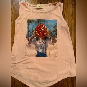 Dreamgirl Light Pink Graphic Tank Top